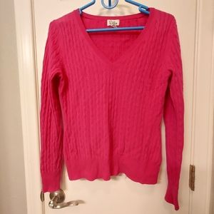 Lilly Pulitzer Pink Cable Knit Sweater